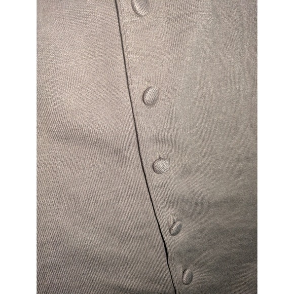 Grace Elements Petite Gray Button Front Cardigan Sweater PS‎ Rayon Nylon - Picture 9 of 9